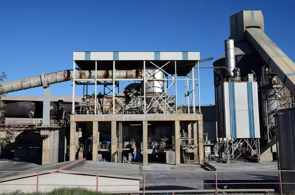 Cement gyár kemence Stock Fotó
