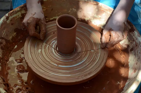 Potter at work — Stock Photo, Image