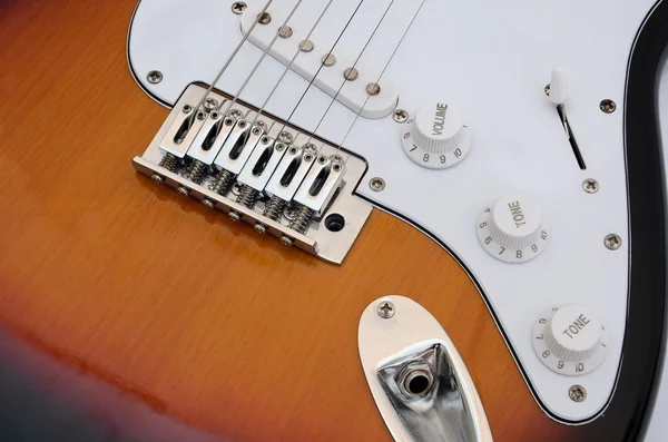 Elektrická kytara - detail přepínačů — Stock fotografie