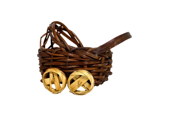 Wicker pram — Stock Photo, Image