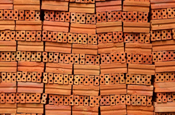 Red Clay Bricks — Stock Photo, Image