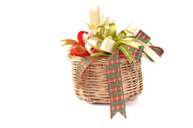 Hediyelik aksesuar beyaz izole yay