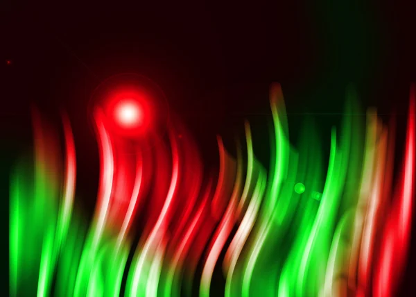 Colorful aura light abstract on black background — Stock Photo, Image