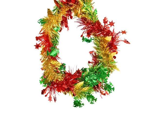 Christmas wreath decoration on white — Stock Photo, Image