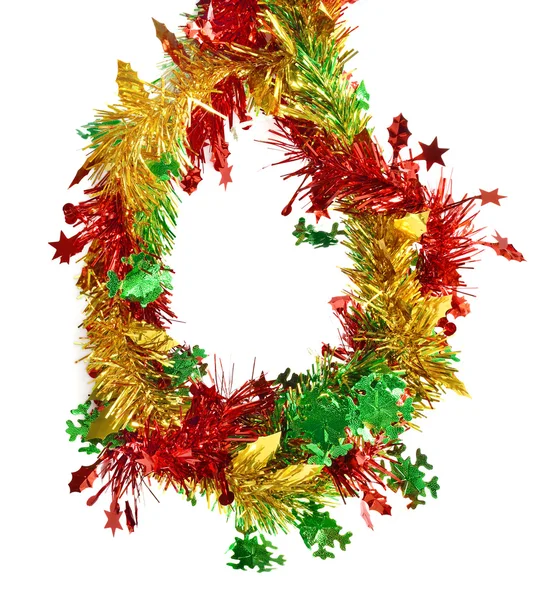 Christmas wreath decoration on white — Stock Photo, Image