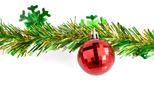 Red ball Christmas decorations — Stock Photo, Image