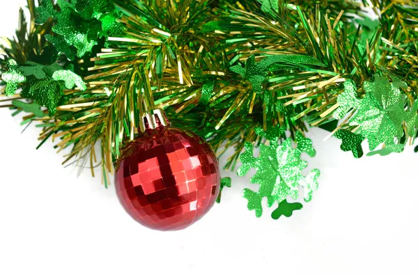 Red ball Christmas decorations — Stock Photo, Image