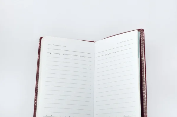 Pusta notatka papier na białym tle — Zdjęcie stockowe