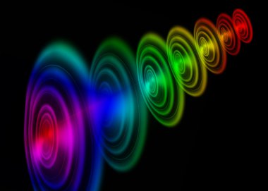 soyut koyu arka plan üzerinde renkli