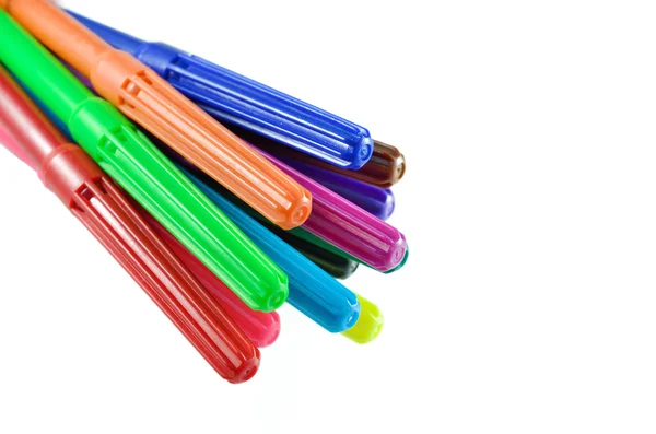 Bunte Stift isoliert auf weißem Hintergrund — Stockfoto