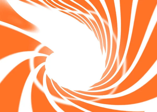 Abstrakte Wirbel orange auf weißem Hintergrund — Stockfoto