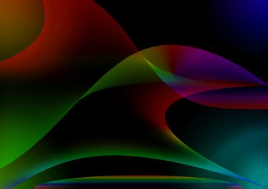 arka plan ile soyut eğrisi