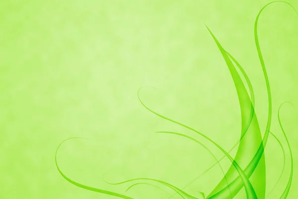 波状の背景と緑の抽象的な設計 — ストック写真