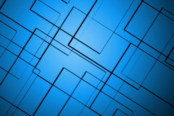 Linhas abstratas fundo azul quadrado — Fotografia de Stock