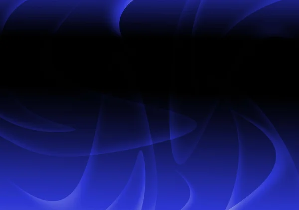 Azul oscuro abstracto ondulado y curva de fondo — Foto de Stock