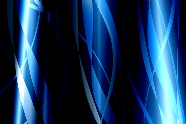 Líneas azules abstractas sobre fondo oscuro —  Fotos de Stock