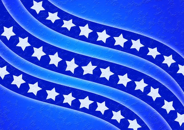 Bandera, estrella con fondo grunge azul —  Fotos de Stock