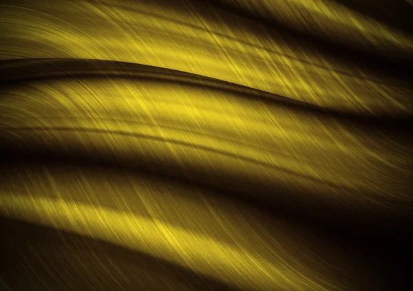 Absztrakt görbe vonalak, sárga háttér — Stock Fotó