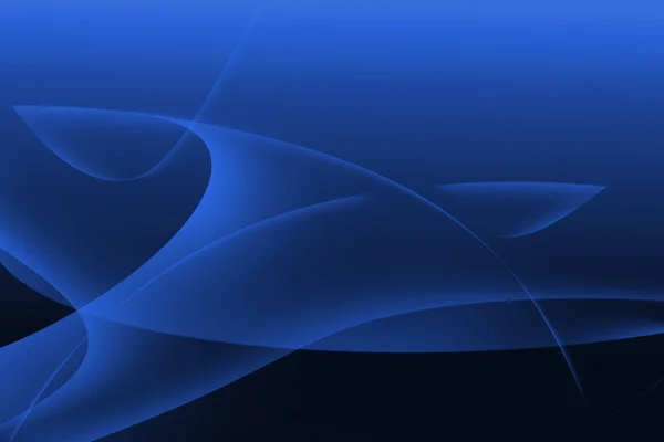 Curva abstrata, fundo azul — Fotografia de Stock