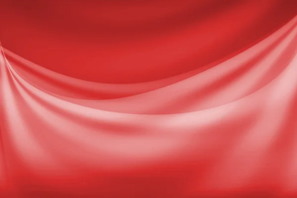 赤い布抽象曲線テクスチャ背景 — ストック写真