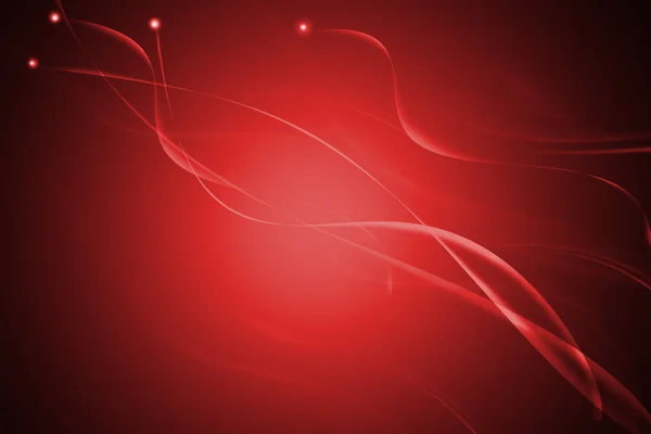 赤抽象的な線の波状の背景 — ストック写真
