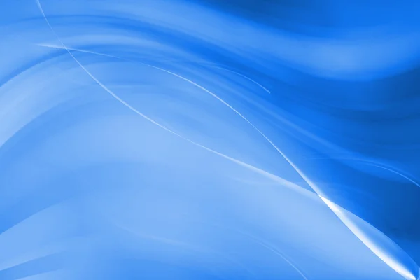与波浪蓝色背景抽象线条 — 图库照片