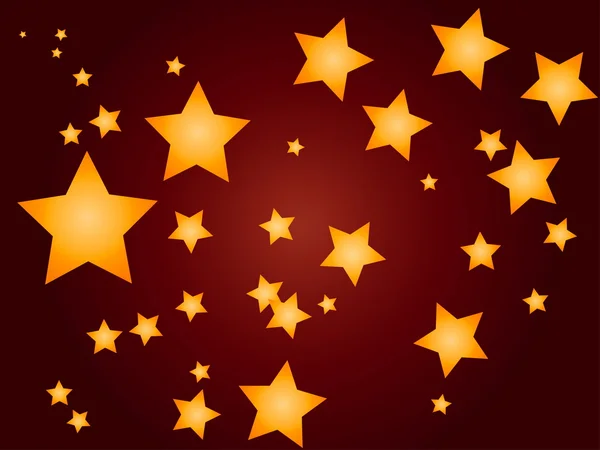 Fundo vermelho abstrato com estrelas — Fotografia de Stock