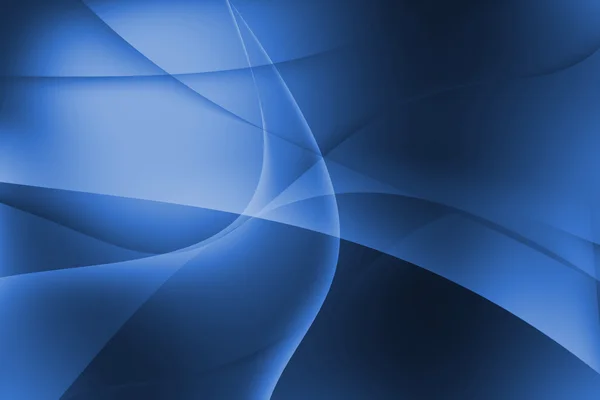 抽象曲线蓝色背景 — 图库照片