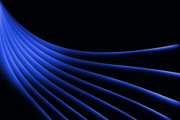 Blue abstract lines on dark background — Stock Photo, Image