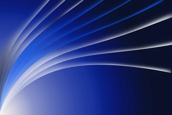 Абстрактные линии и кривая на синем фоне — стоковое фото