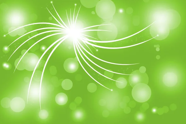 Abstracte lijn met gloeiende groene achtergrond — Stockfoto