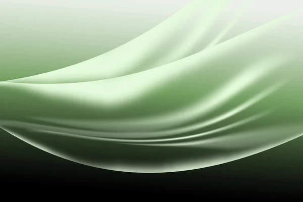 Linee curve astratte verde sfondo texture — Foto Stock