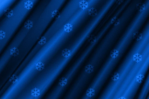 Fondo copo de nieve de línea abstracta azul — Foto de Stock