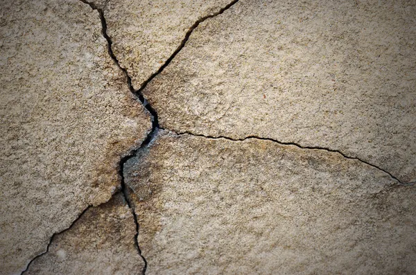 Cracked cement wall, grunge background — Stock Photo, Image