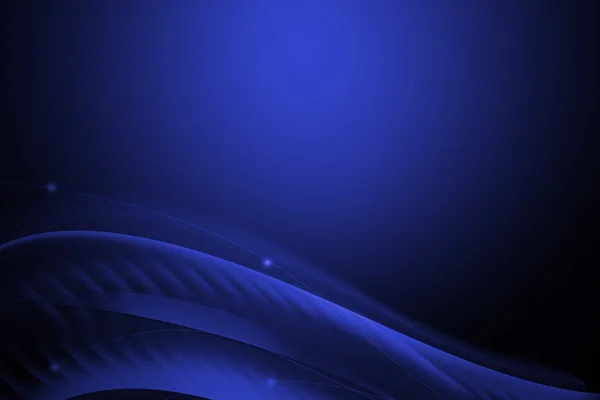 Abstrakte Linie und welliger blauer, dunkler Hintergrund — Stockfoto