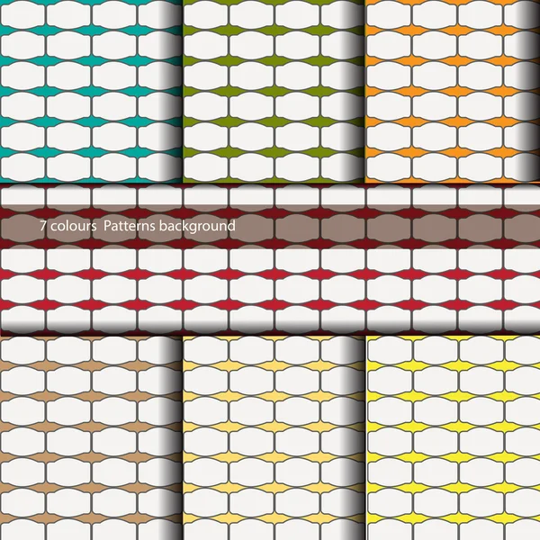 Seamless vector geométrico azulejos cuadrado patrón de fondo — Archivo Imágenes Vectoriales