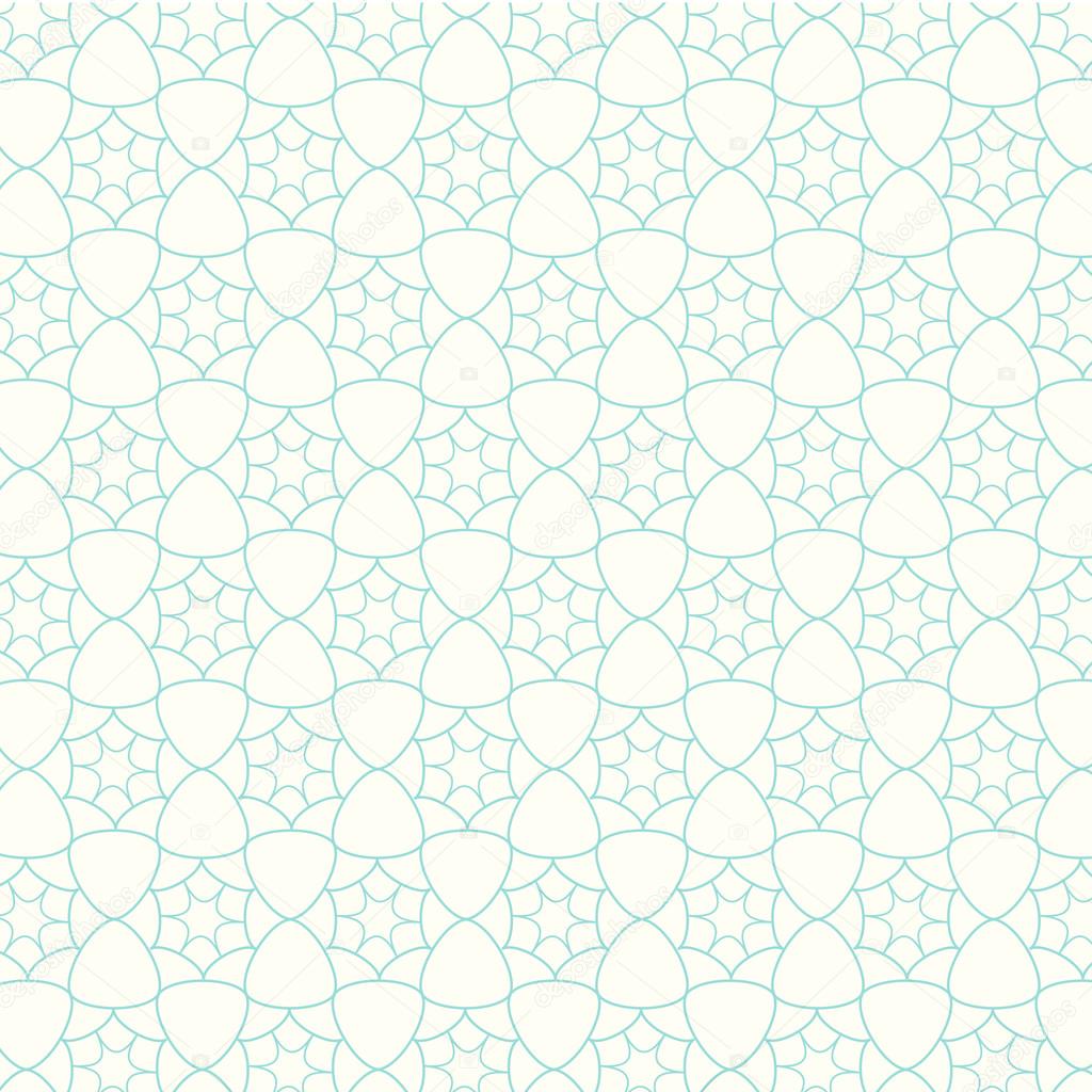 seamless vector pattern lines with wavy, floral background