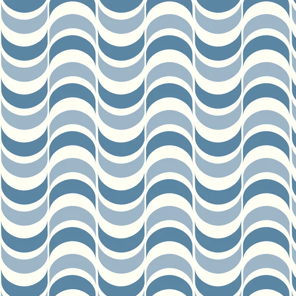 波状の背景とのシームレスな幾何学的なパターン — ストックベクタ