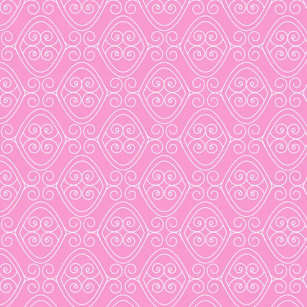 Abstrait ligne et courbe motif vectoriel rose fond — Image vectorielle