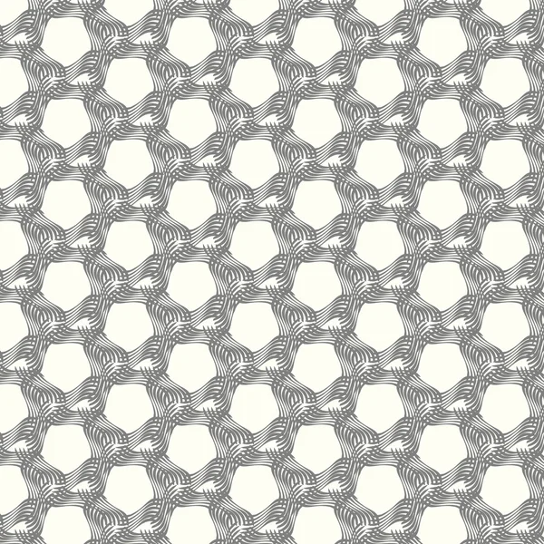 Vector seamless pattern lines monochrome background — Stock Vector