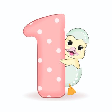 Bir numaralı alfabeyle Şirin Küçük Ördek