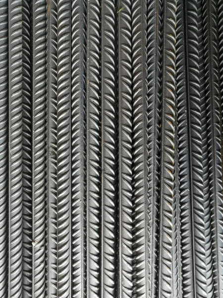 Reinforcing Steel Bars Also Called Concrete Rebars Constructions Industry — Stok fotoğraf