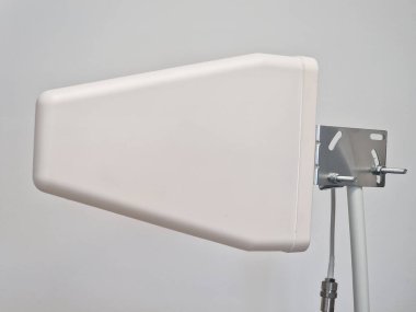 Log-periodic dipole array LPDA antenna for broadband communication and telecommunications isolated on the white background