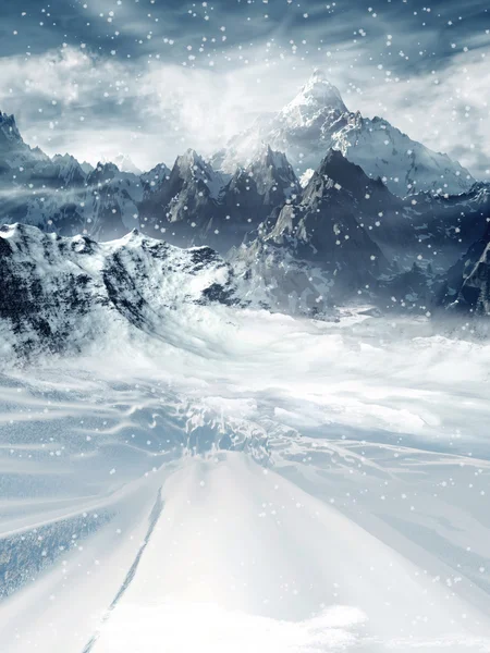 Vintern berg Royaltyfria Stockbilder