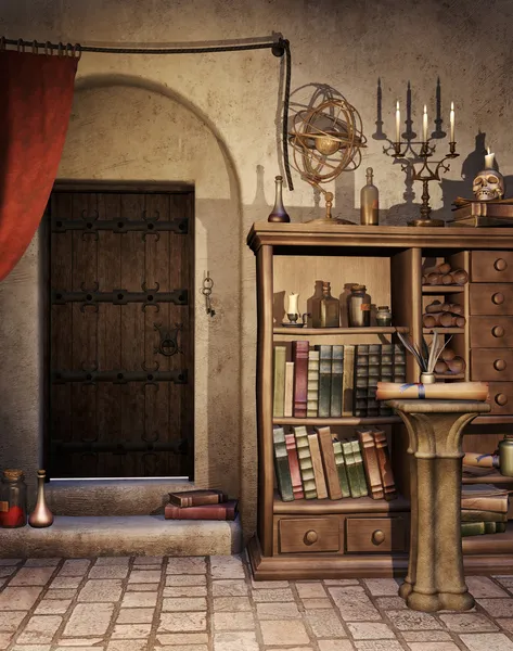 Alchemist's study — Stock Photo, Image