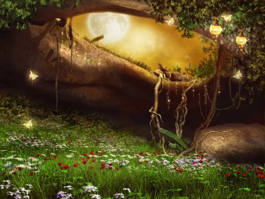 çiçekli Enchanted Mağarası