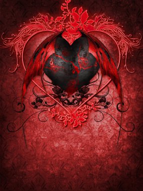Gotik Sevgililer kalp