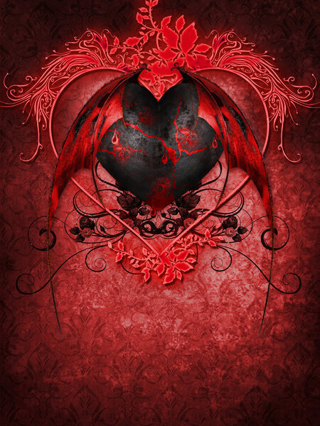 Gothic Valentine heart