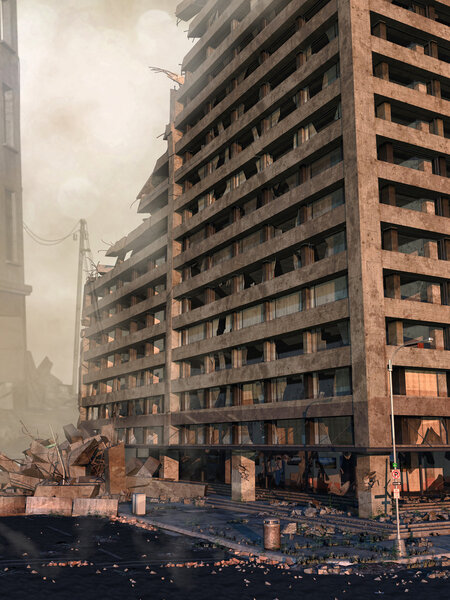 Руины небоскреба
