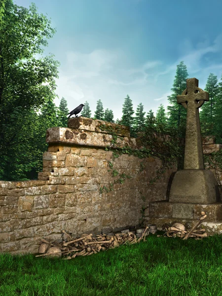 中世の墓地 — ストック写真